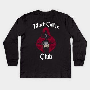 Black Coffee Club Kids Long Sleeve T-Shirt